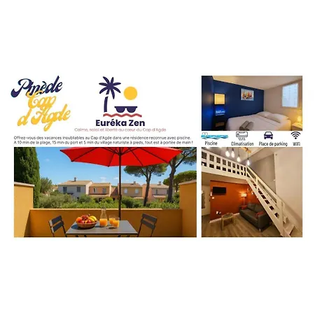 Appartement Résidence Eureka-clim-parking-wifi-piscine-proche Village Natu